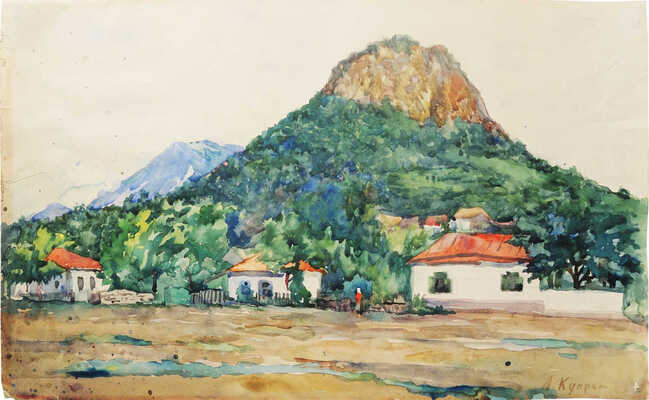 Куприн Александр Васильевич. Крым. Пейзаж с белыми домиками 